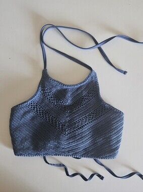 Xhilaration Halter Crochet Bikini Top